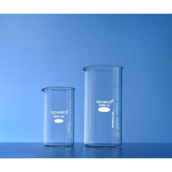 Buy Online Beaker Tall Form With Spout Double Graduated 1000 Ml At Best Price Chemistry Lab Glassware