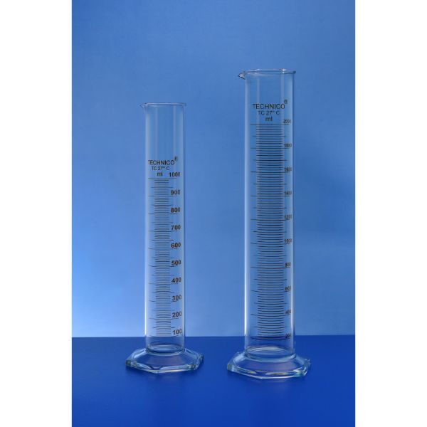 Glass Cylindrical Measuring Cylinder, Capacity: 600 Ml, Automation