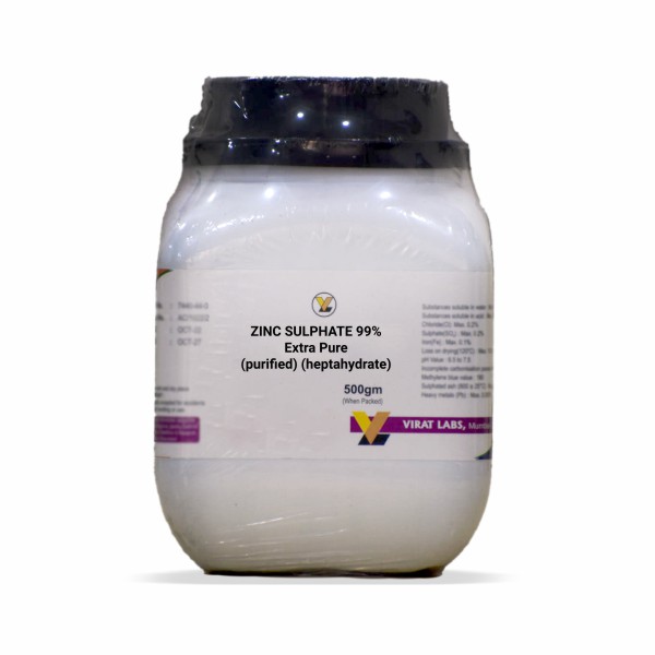 Zinc Sulphate 99% Extra Pure (Purified) (Heptahydrate)