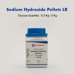 Sodium Hydroxide Pellets LR 500gm (NaOH) | CAS No: 1310-73-2 | (Caustic Soda , Lye)