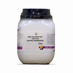 Zinc Sulphate 99% Extra Pure (Purified) (Heptahydrate)