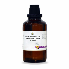 Lemongrass Oil Extra Pure Liquid, D. 0.887